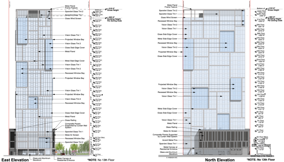 New design revealed for 30story South Loop rental tower Urbanize Chicago